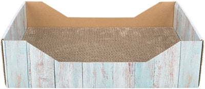 trixie krabmand karton catnip turquoise