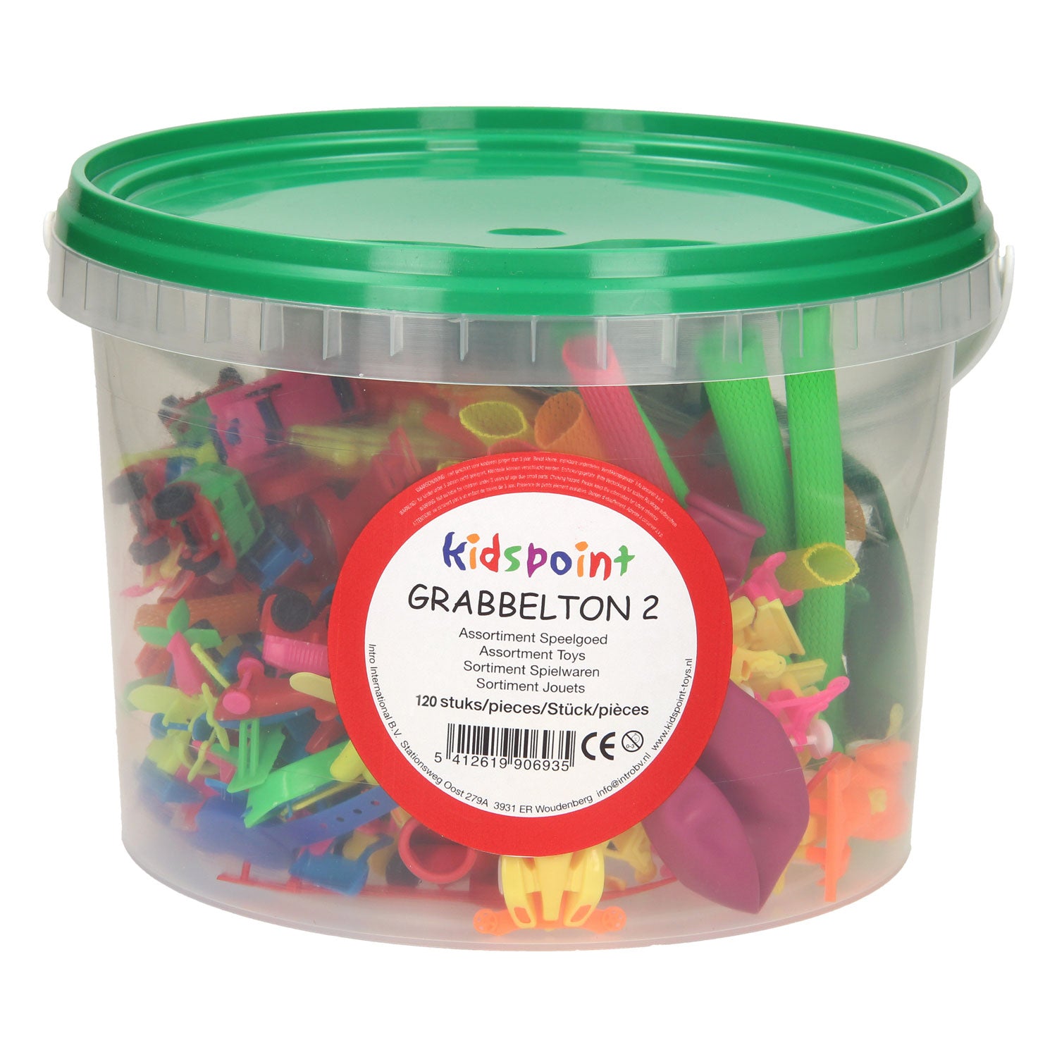 Grabbeltonmix in emmer, 120dlg.
