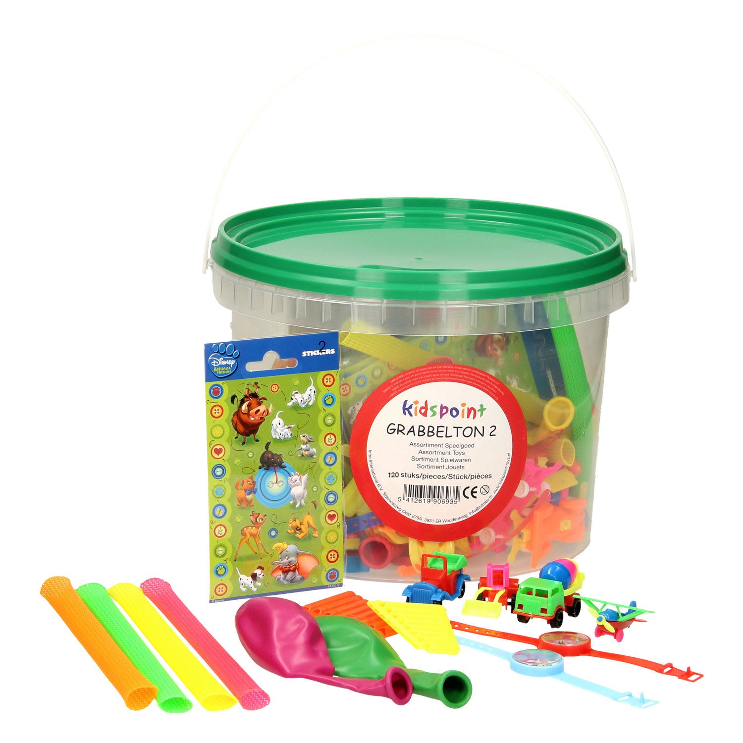 Grabbeltonmix in emmer, 120dlg.