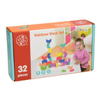 Houten stapelset 32-delig 27x15cm