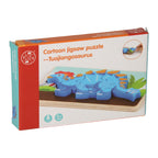 houten legpuzzel dino, 7st.