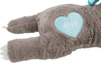 Trixie pluche luiaard grijs met heartbeat voor puppy
