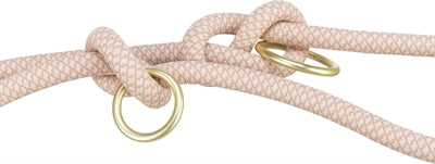 Trixie soft rope hondenriem verstelbaar roze licht roze