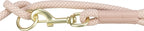 Trixie soft rope hondenriem verstelbaar roze licht roze