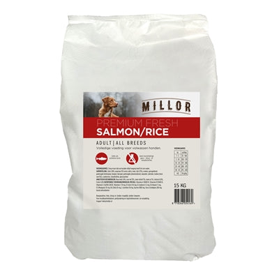 Millor premium extruded fresh adult salmon rice