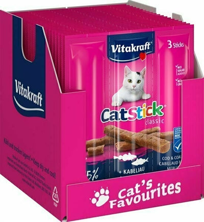 Vitakraft cat-stick mini kabeljauw met tonijn