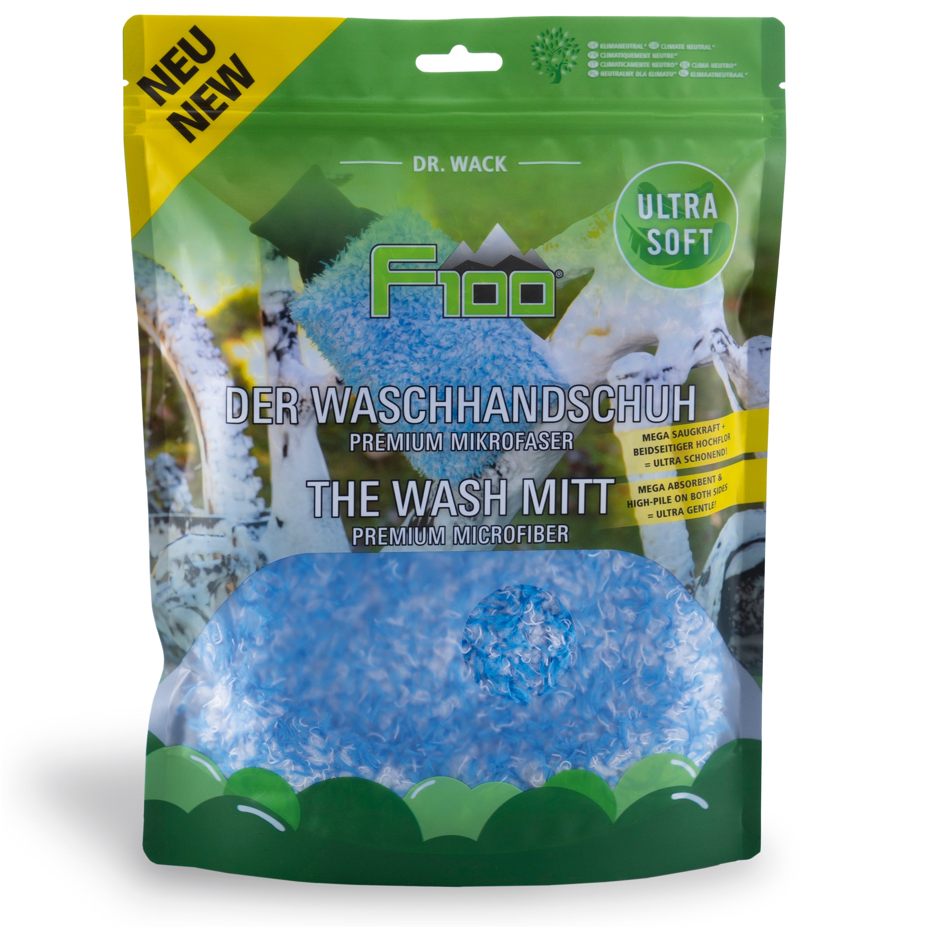 Dr. wack f100 - the premium microfiber wash mitt
