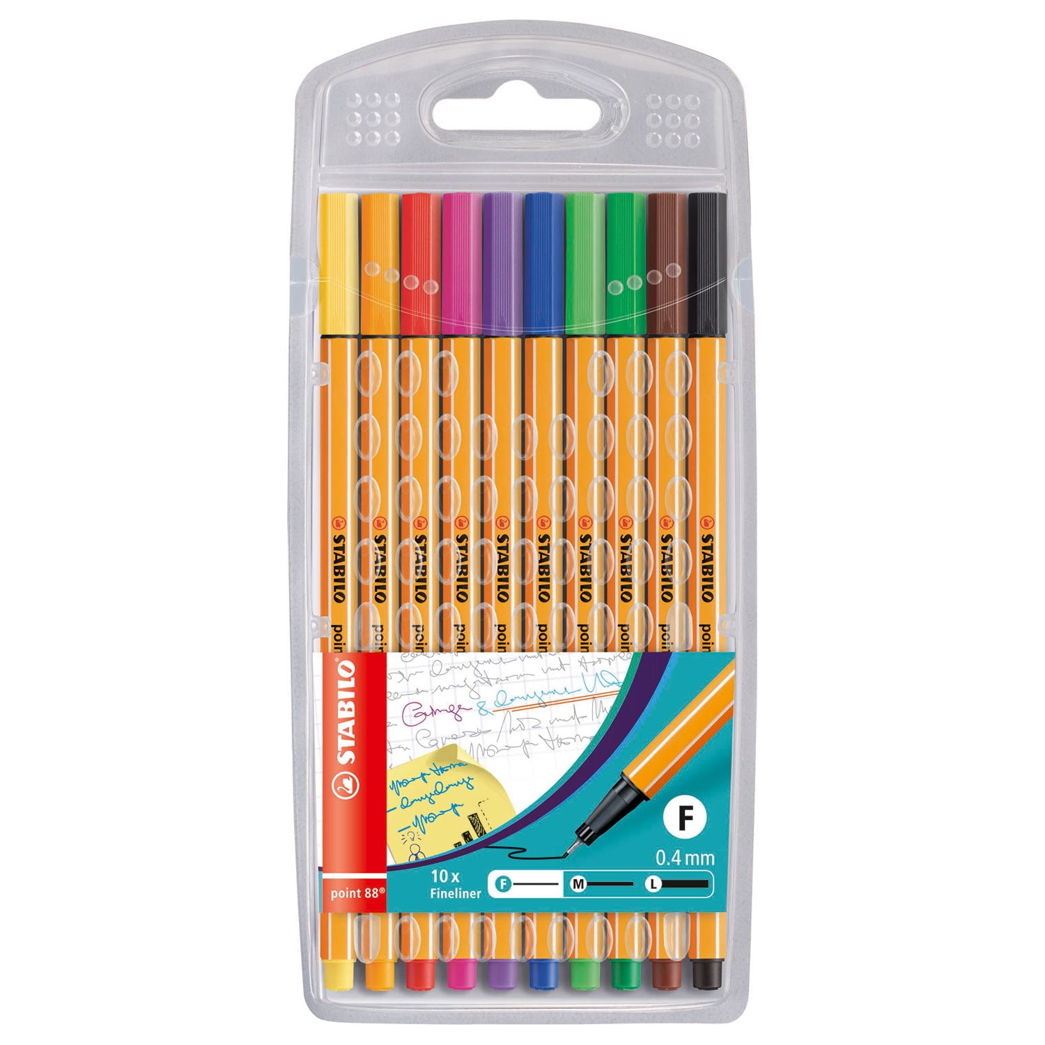 Stabilo point 88 etui 10 kleuren
