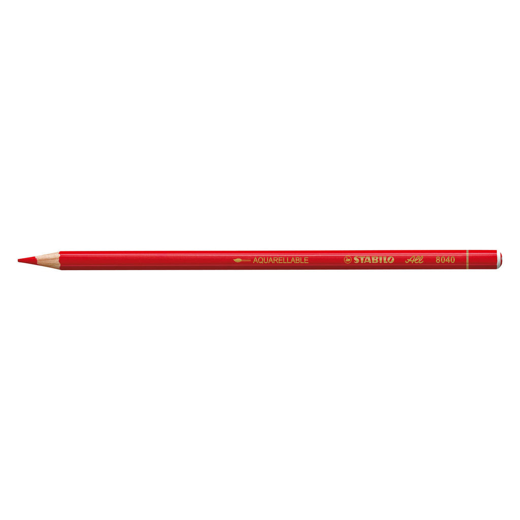 Stabilo all glaspotlood - kleur- en grafietpotlood - rood