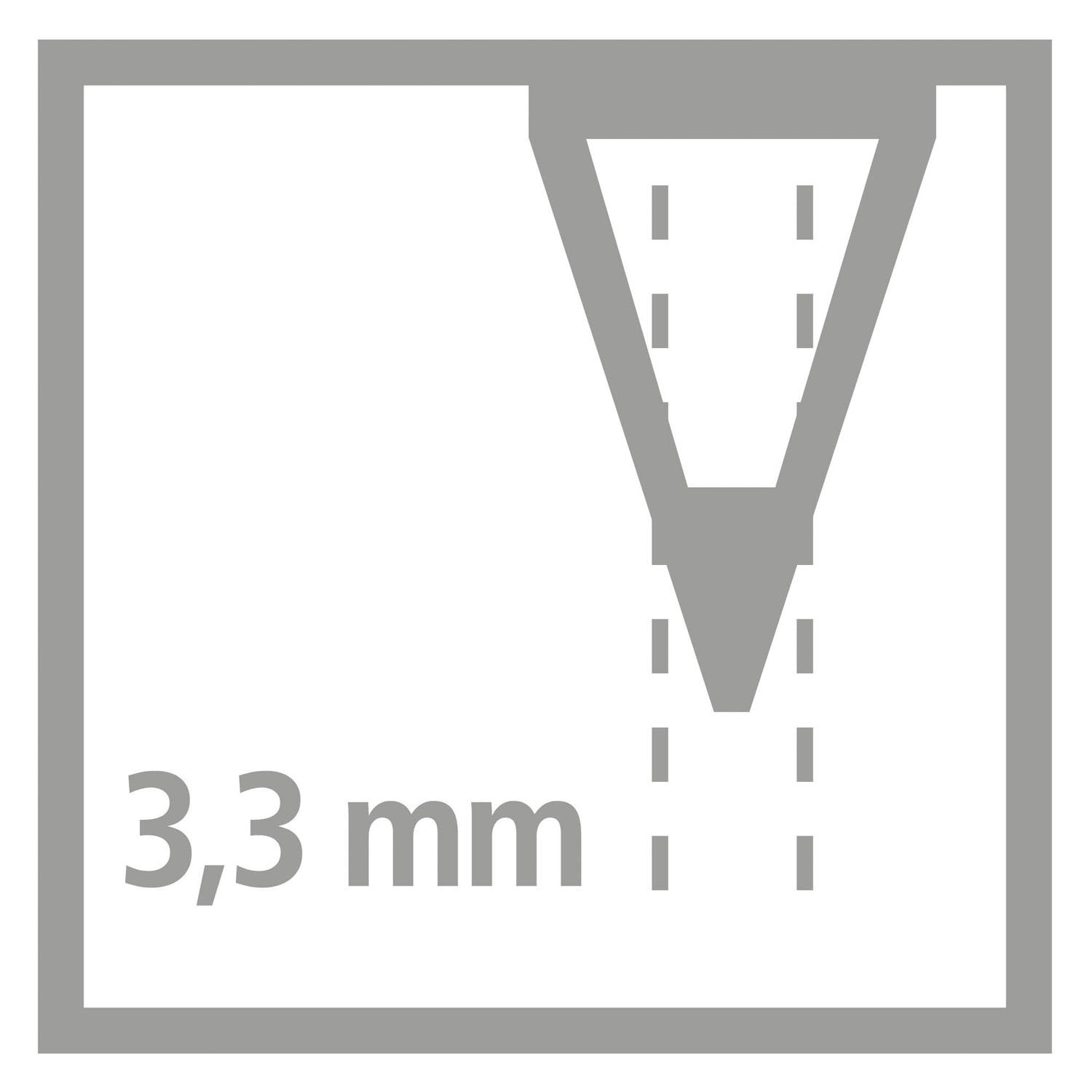 Stabilo all glaspotlood - kleur- en grafietpotlood - oranje