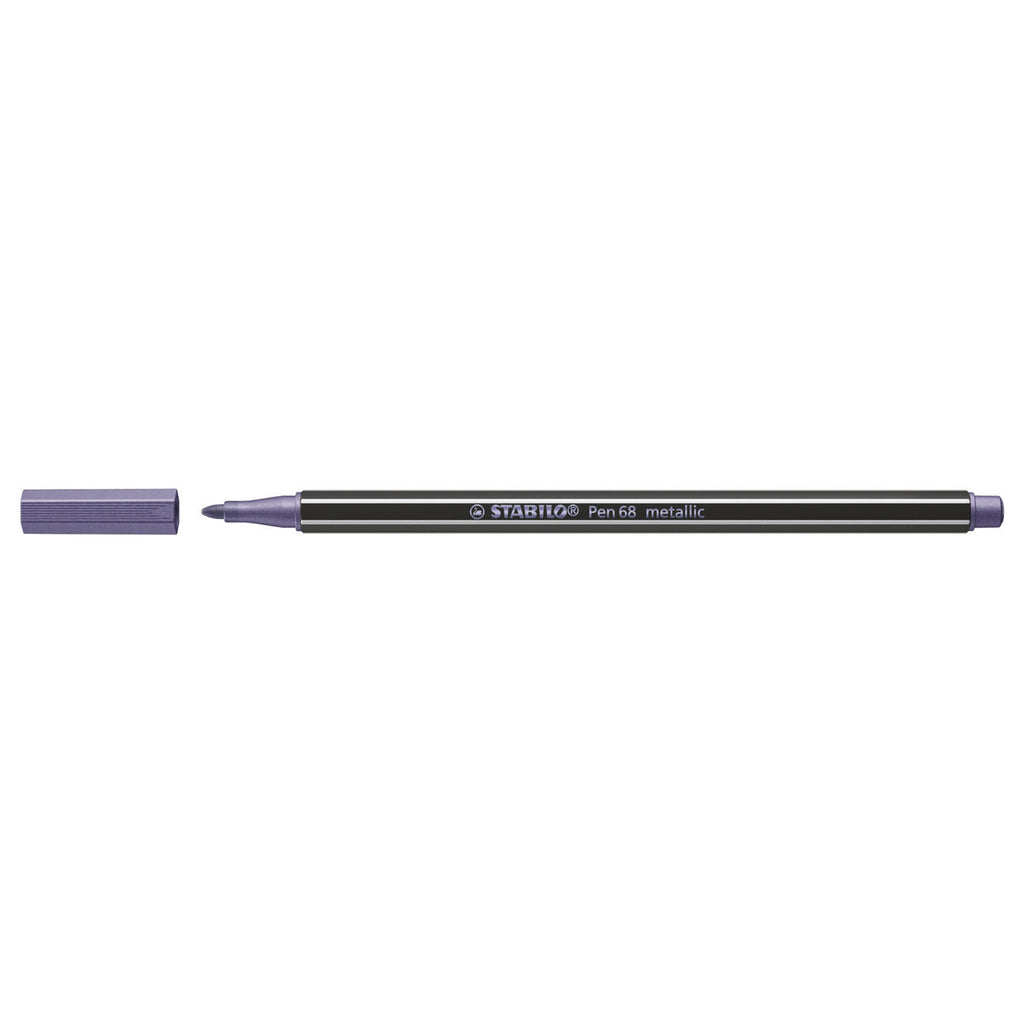 Stabilo pen 68 metallic - viltstift - paars (68 855)