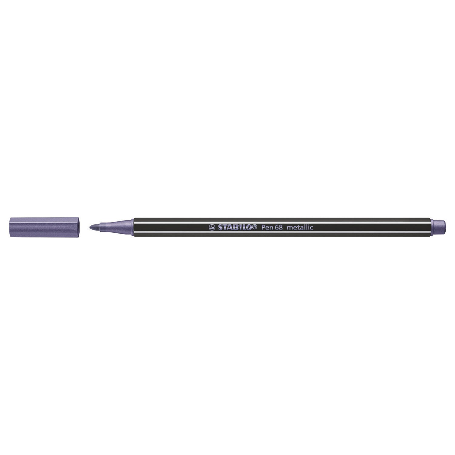 Stabilo pen 68 metallic - viltstift - paars (68 855)