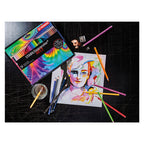 Stabilo aquacolor - aquarel kleurpotlood - metalen set 24 st.