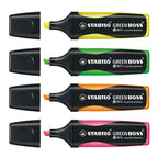 Stabilo green boss - markeerstift - set met 4 stuks
