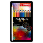 Stabilo carbothello - kalkpastel kleurpotlood - metalen set 12 st.