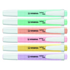 Stabilo swing cool pastel - markeerstift - set met 6 stuks