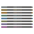 Stabilo pen 68 metallic etui 8 kleuren