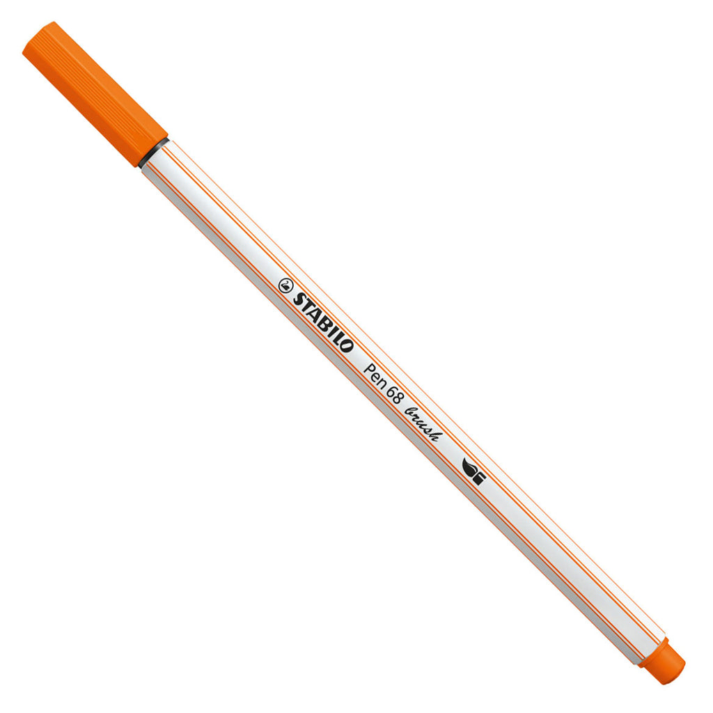 Stabilo pen 68 brush - viltstift - bleek vermiljoen (30)
