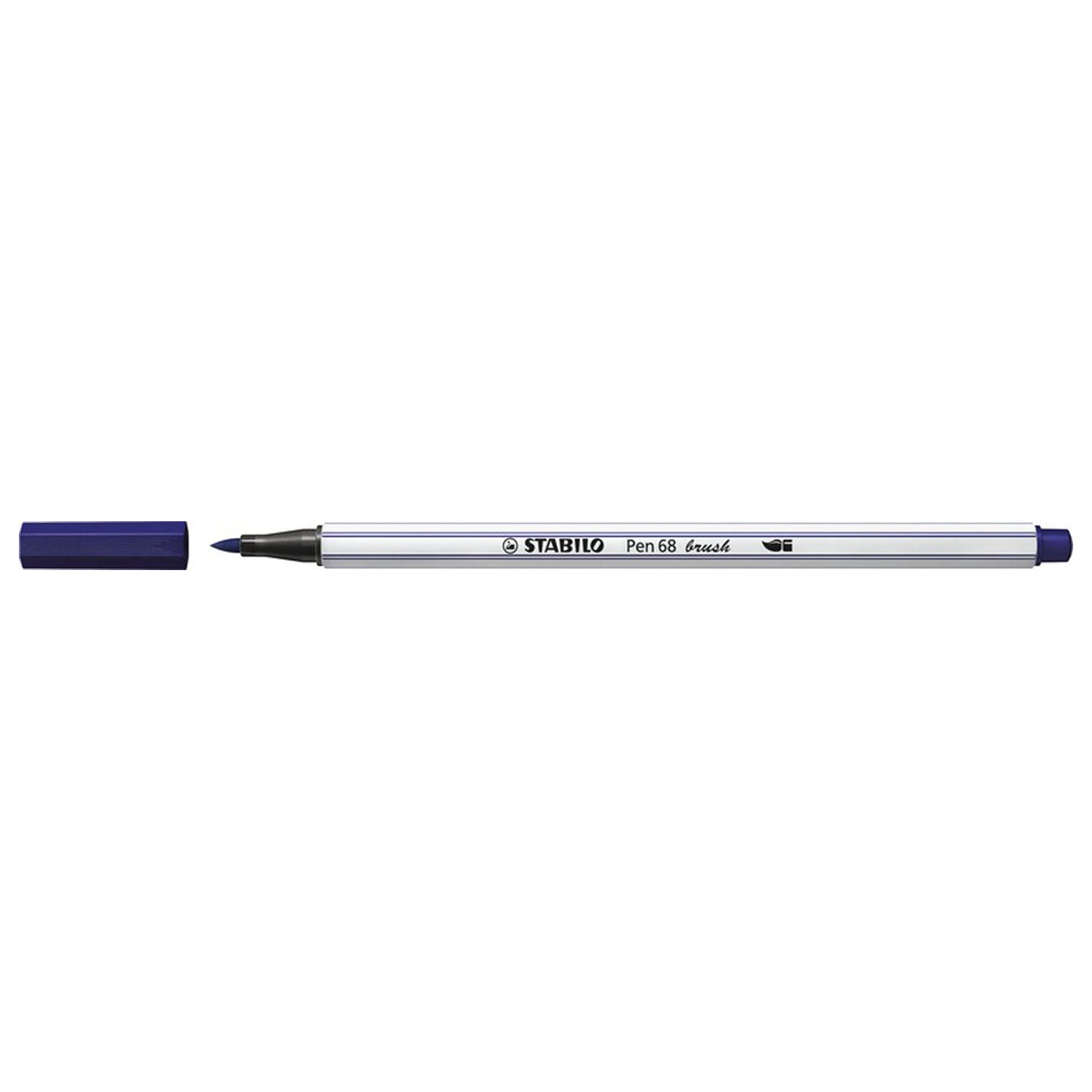 Stabilo pen 68 brush - viltstift - pruissisch blauw (22)