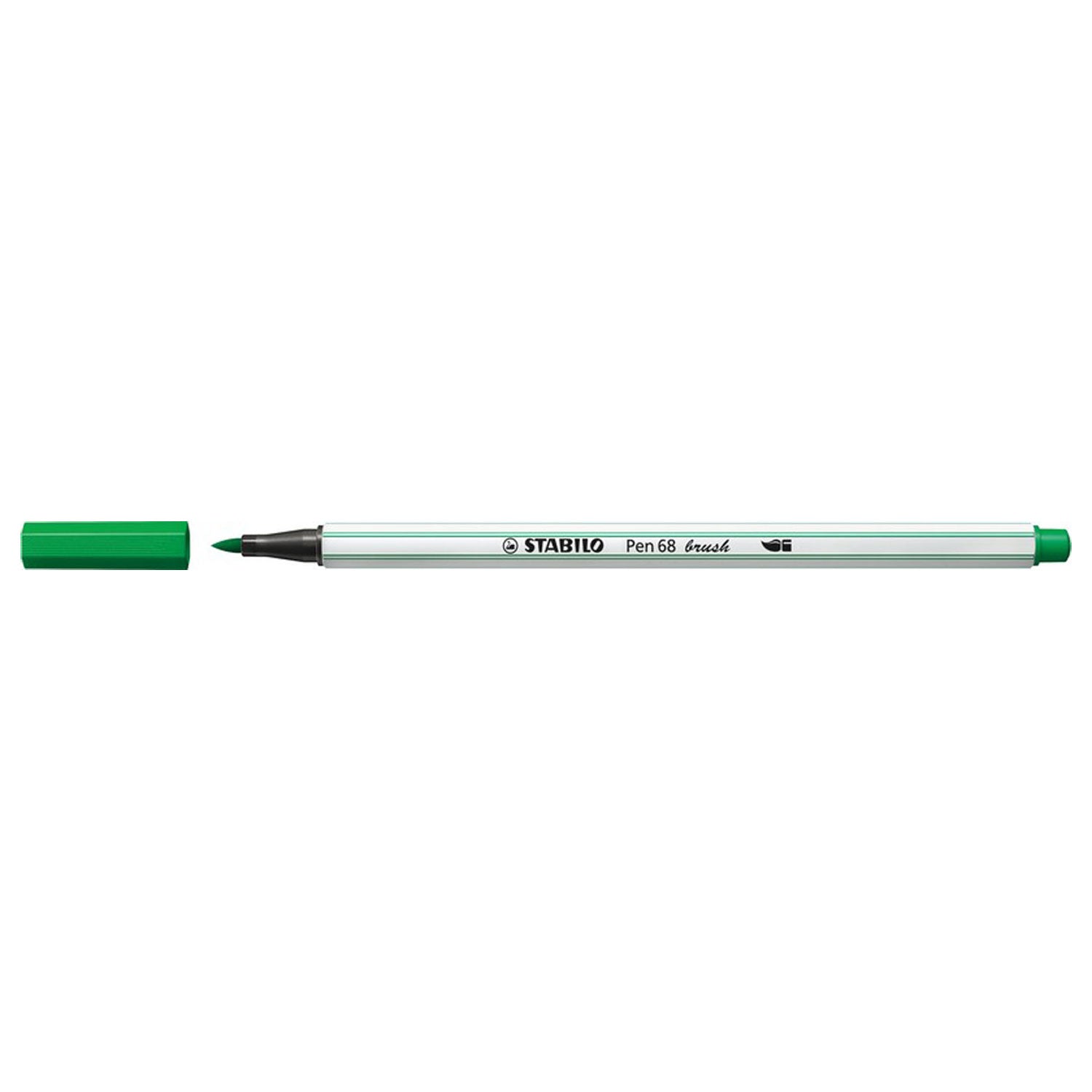 Stabilo pen 68 brush - viltstift - groen (36)