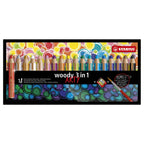Stabilo woody potloden - 3 in 1 - set van 18
