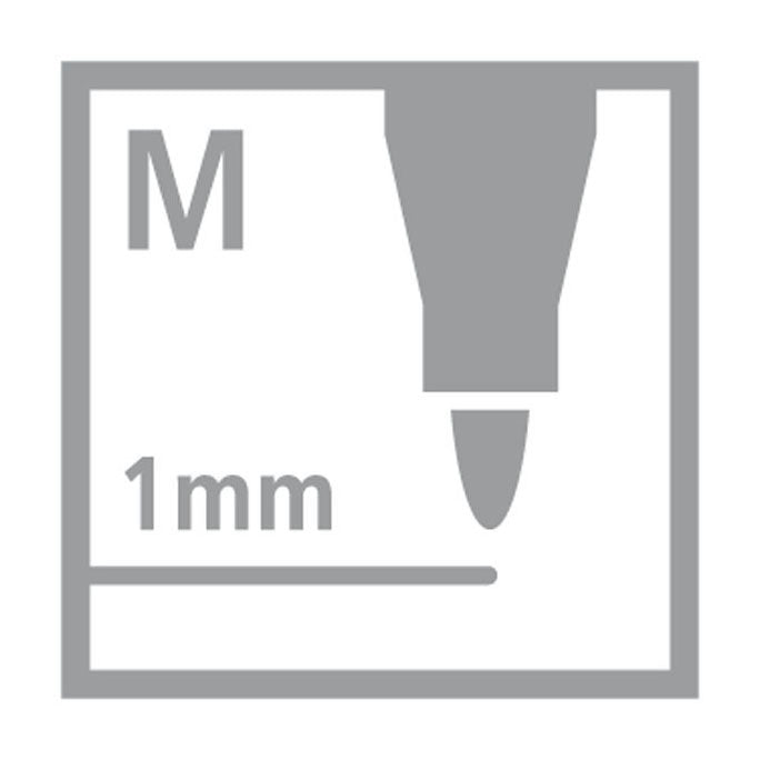 Stabilo cappi viltstift etui 12 kleuren