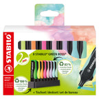 Stabilo green boss pastel - markeerstift - 8 stuks deskset