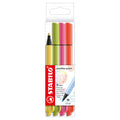 Stabilo pointmax pastel - hardtip fineliner - set met 4 stuks