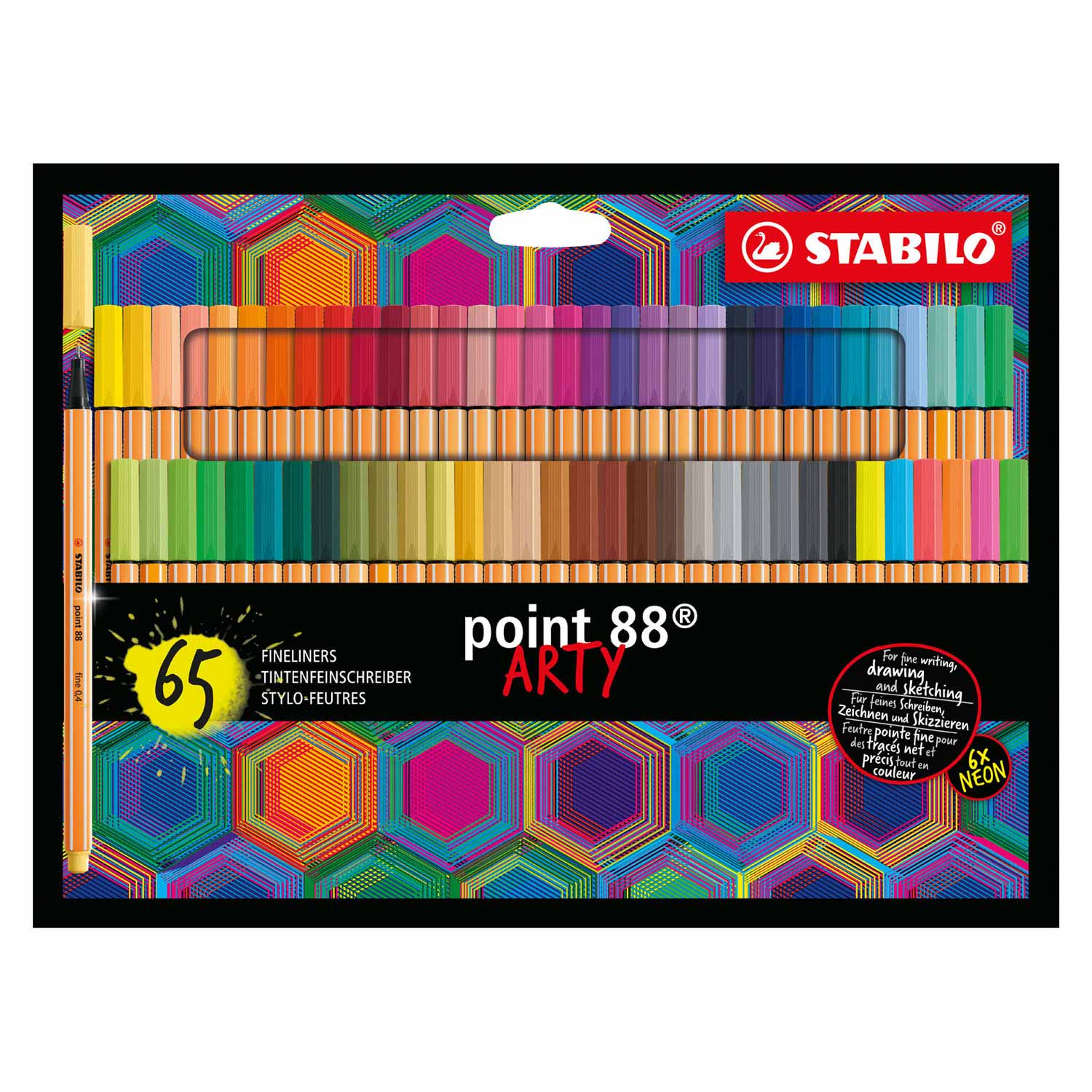 Stabilo point 88 - fineliner - arty - set met 65 stuks