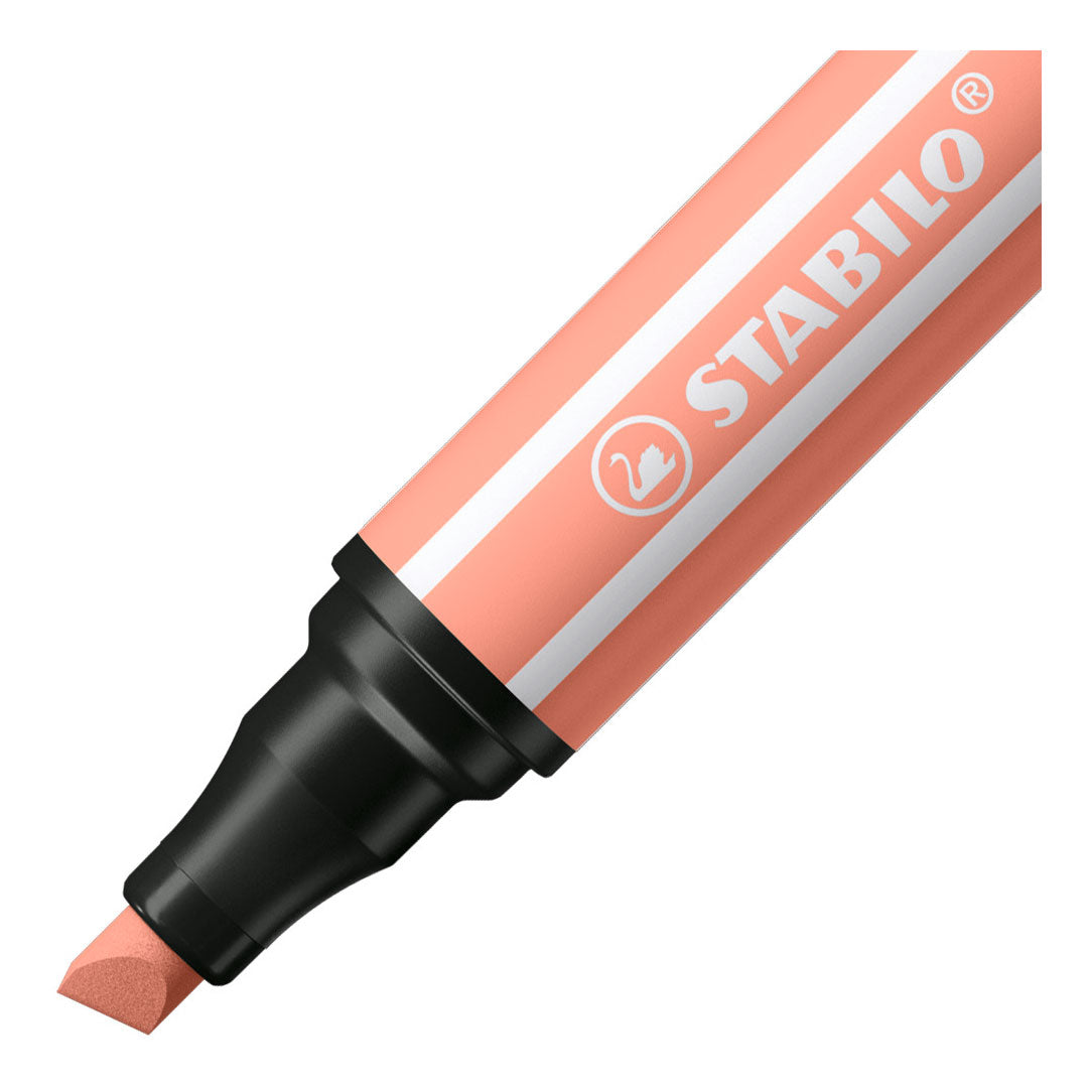 Stabilo pen 68 max - viltstift met dikke beitelpunt - apricot