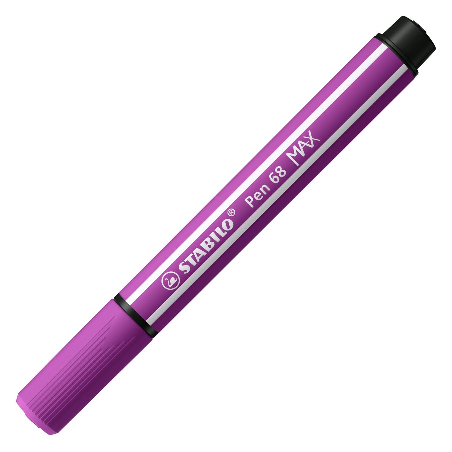 Stabilo pen 68 max - viltstift met dikke beitelpunt - lila