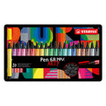 Stabilo pen 68 max arty - viltstift met dikke beitelpunt - set 20 stuks