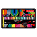 Stabilo pen 68 max arty - viltstift met dikke beitelpunt - set 20 stuks