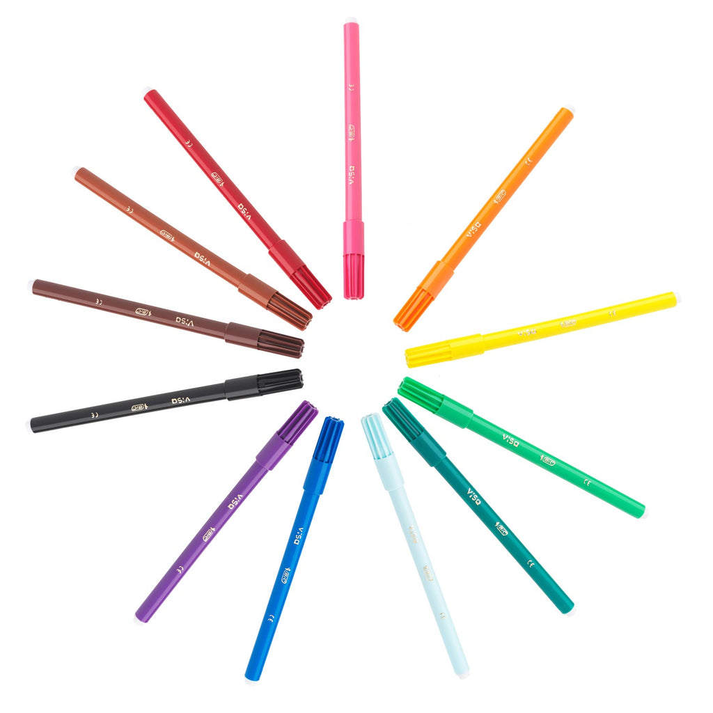 Bic viltstiften visa assorti 12st