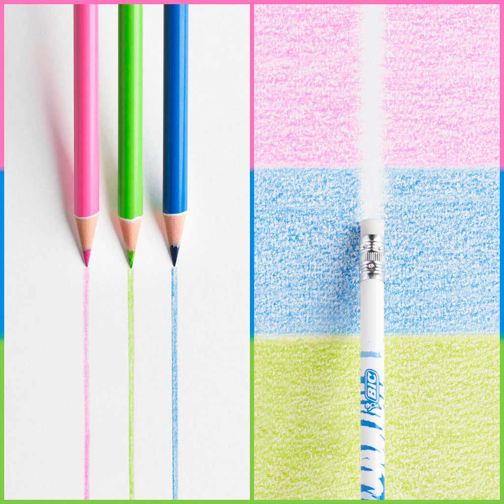 Bic kids evolution uitgumbare kleurpotloden, 24st.