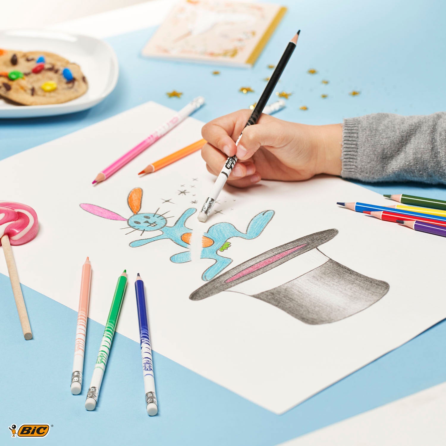Bic kids evolution uitgumbare kleurpotloden, 24st.