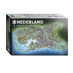 Legpuzzel nederland in vogelvlucht, 1000st.