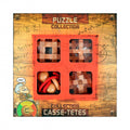 Eureka houten breinpuzzels extreme, 4st.