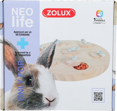 zolux neolife treat tray konijn hout