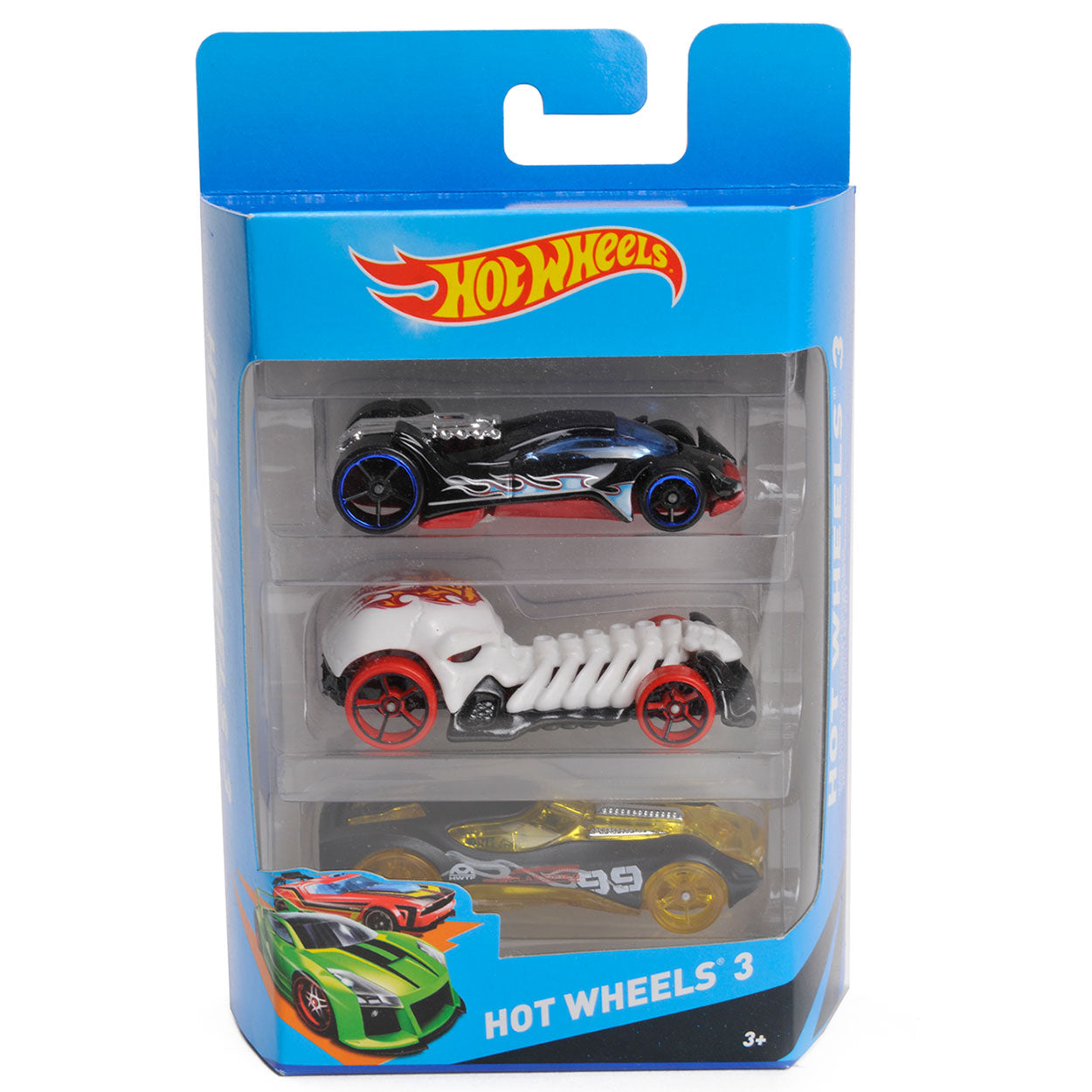 Mattel hot wheels auto diecast 3-pack assorti | 6 stuks
