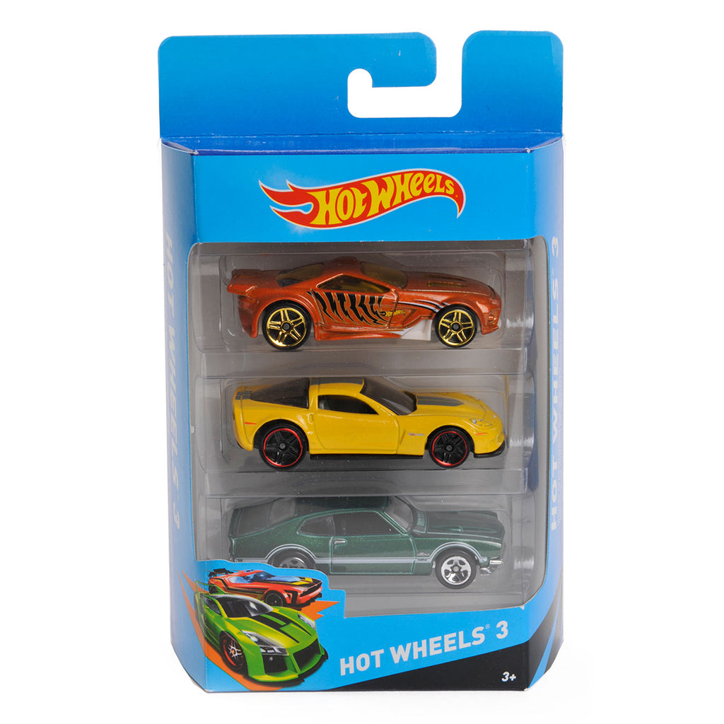 Mattel hot wheels auto diecast 3-pack assorti | 6 stuks