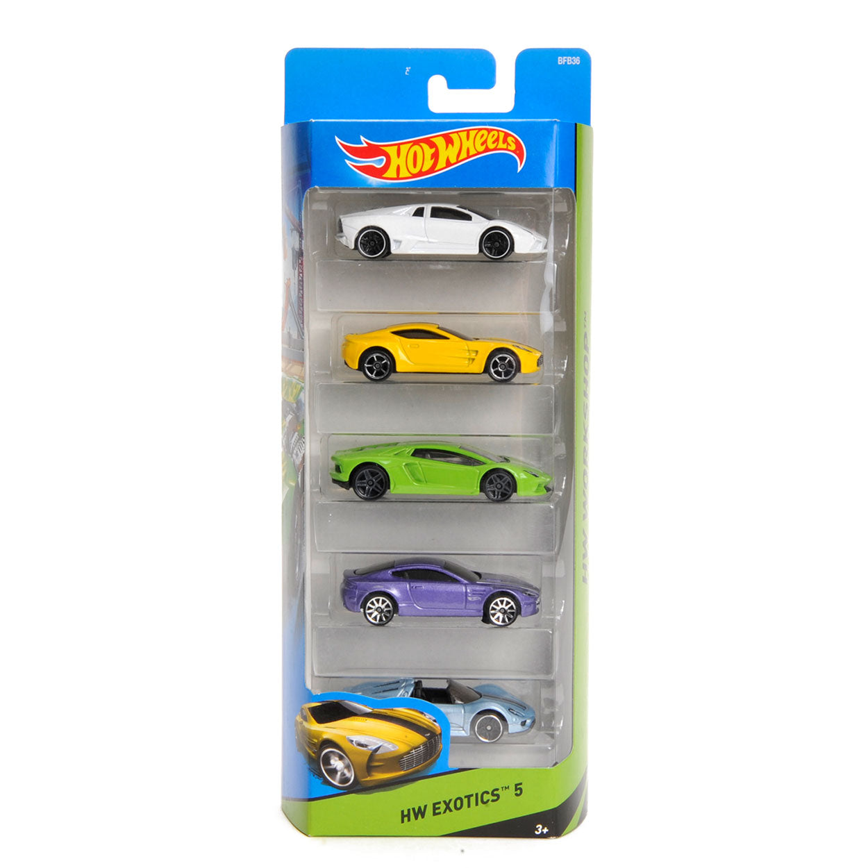 Mattel hot wheels car 5-pack