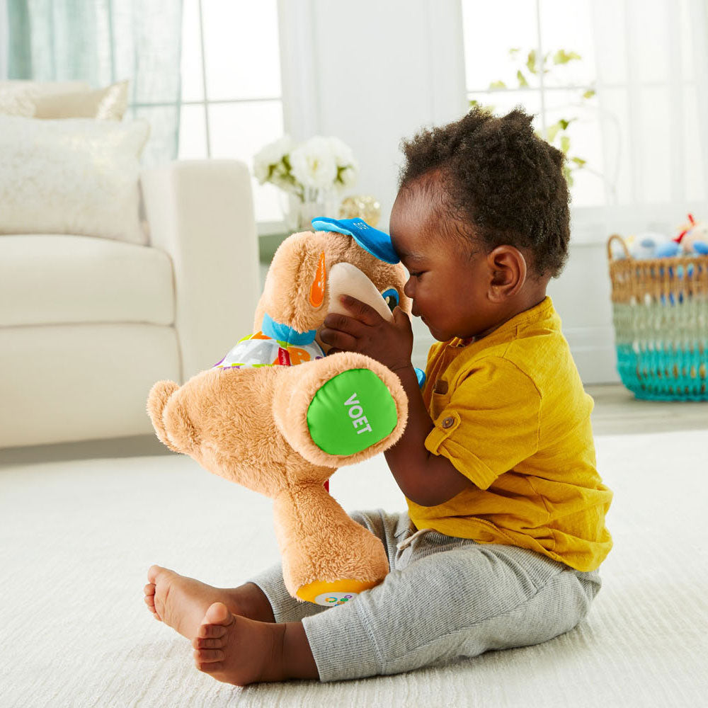 Fisher price leerplezier eerste woorden puppy knuffel + licht en geluid
