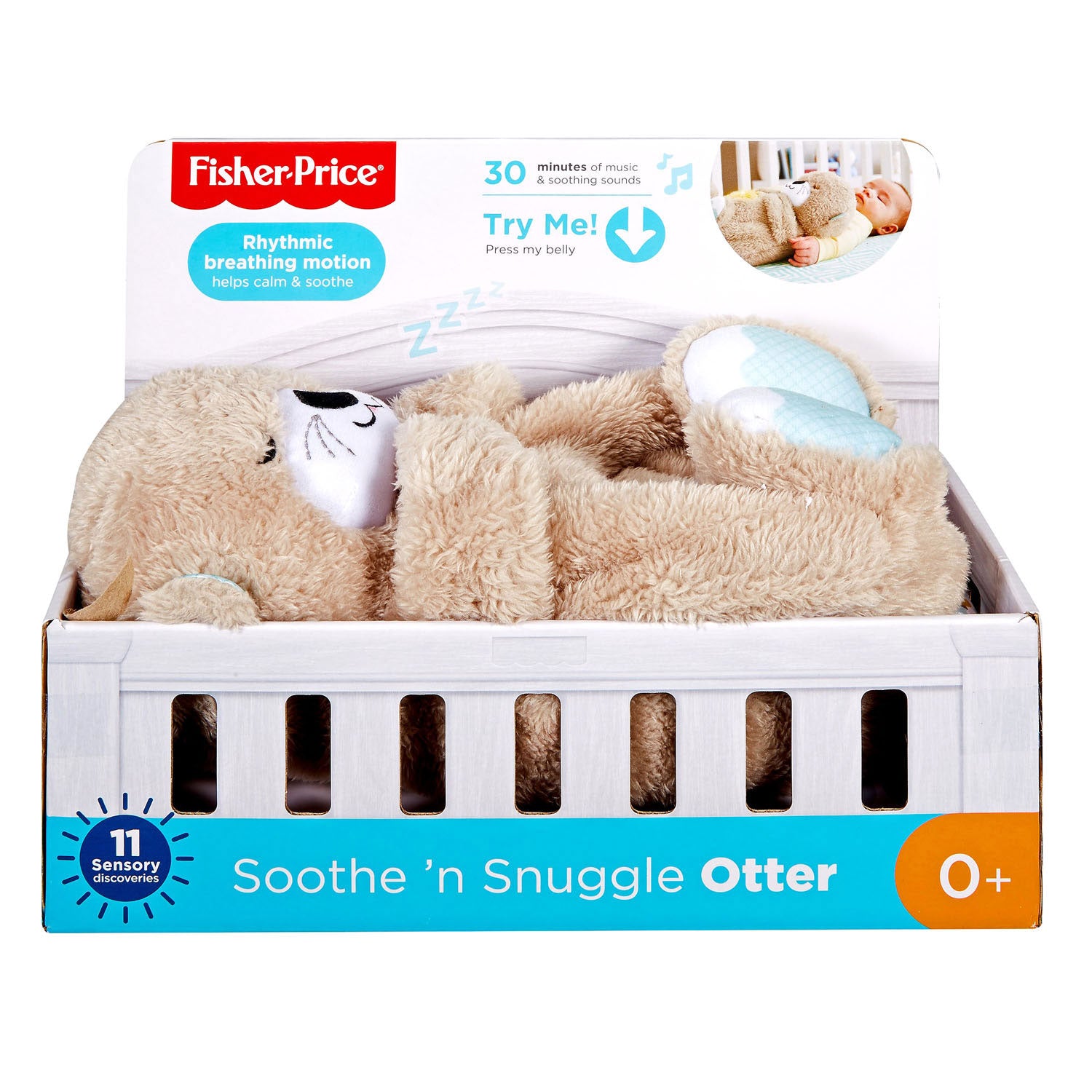 Mattel fisher price bedtijd otter knuffel met geluid