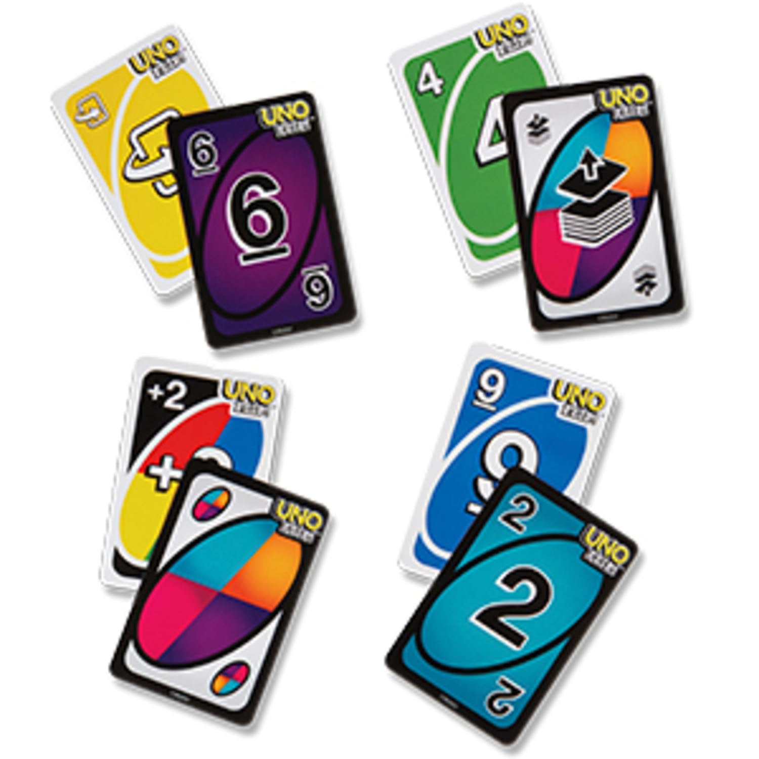 Mattel uno flip! - kaartspel | 2 stuks