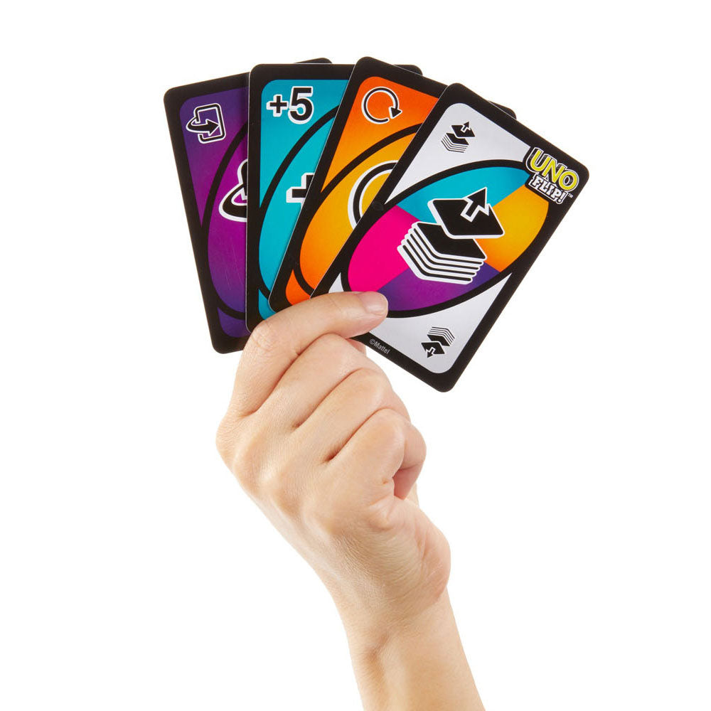 Mattel uno flip! - kaartspel | 2 stuks