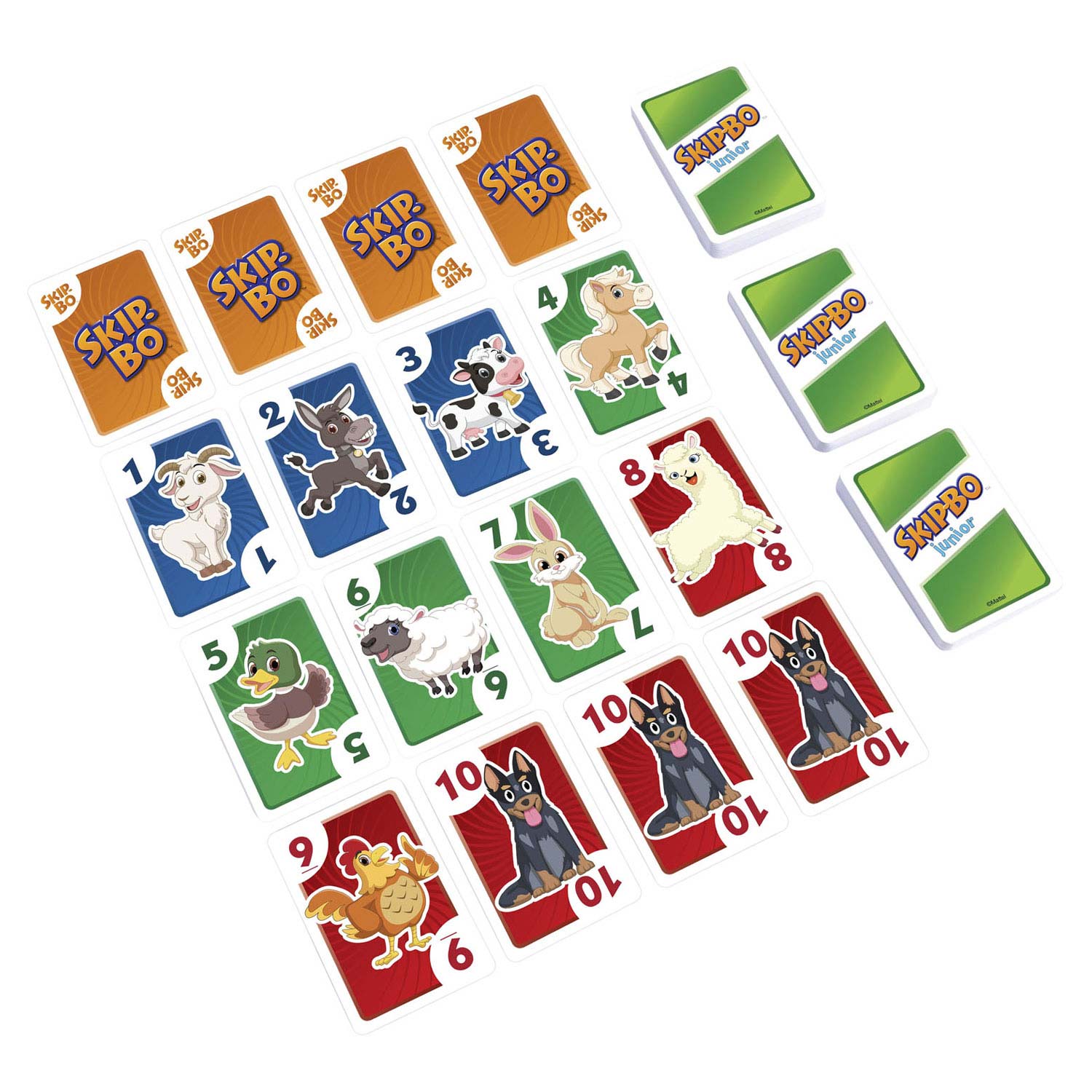 Mattel skip-bo junior kaartspel
