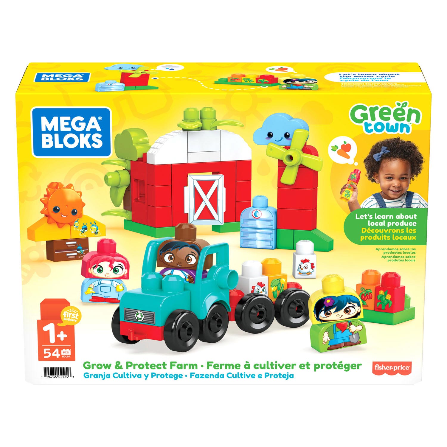 Mega bloks groene stad ecoboerderij
