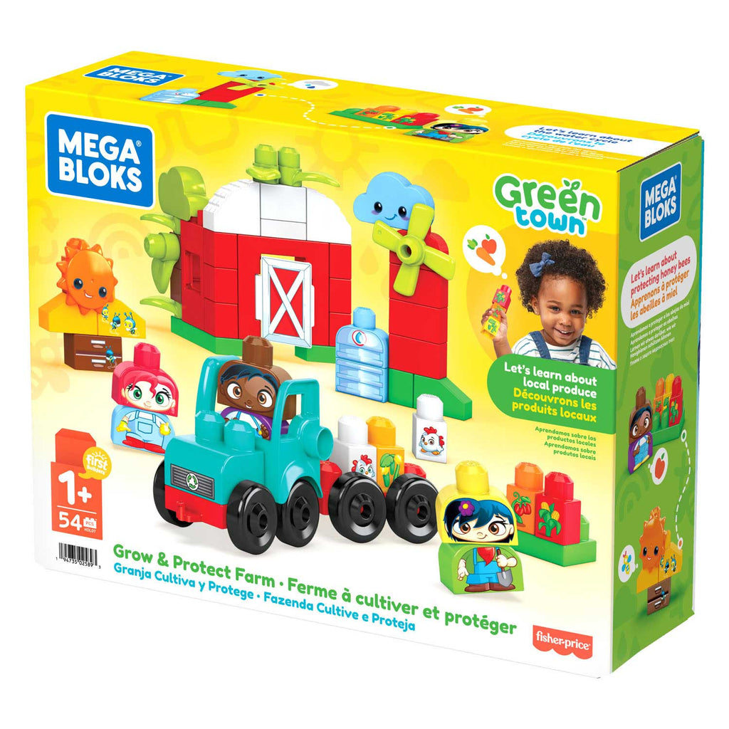 Mega bloks groene stad ecoboerderij