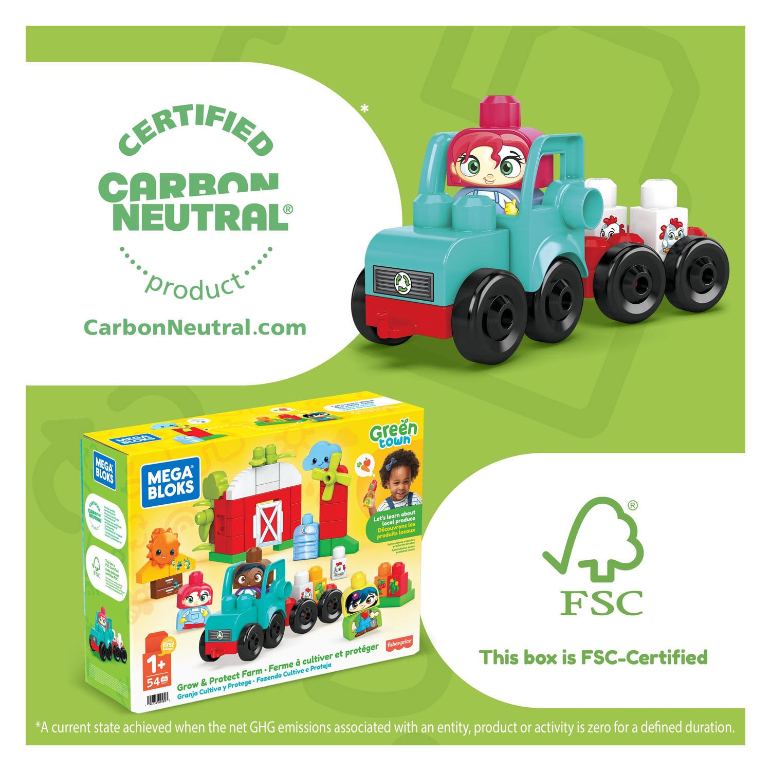 Mega bloks groene stad ecoboerderij